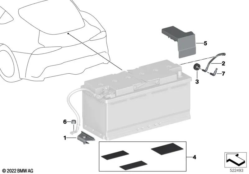 Tubo de Desgasificación de la Batería para BMW Serie 2 G42, G87 Serie 3 G20, G21, G28 Serie 4 G22, G23, G26 Serie 5 G30, G31, G38, G90 Serie 6 G32 Serie 7 G11, G12 Serie 8 G14, G15, G16 X7 G07 Z4 G29 (OEM 61219311080). Original BMW