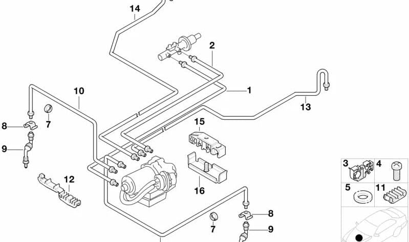 Conducción para BMW Serie 3 E36 (OEM 34326755654). Original BMW