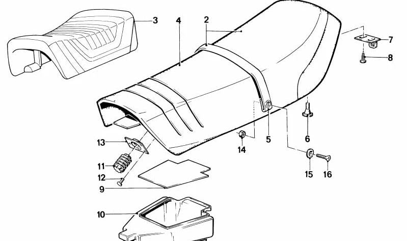 Placa roscada OEM 52532302081 para BMW E30, E31, E32, E34, E36, Z1. Original BMW.