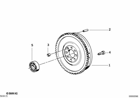 Volent à double masse pour la série BMW 3 E36, E46 (OEM 21207508409). BMW d'origine