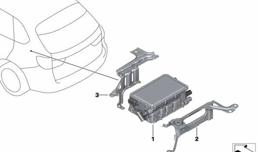 Soporte SLE para BMW Serie 2 F45, F49 (OEM 12908609914). Original BMW