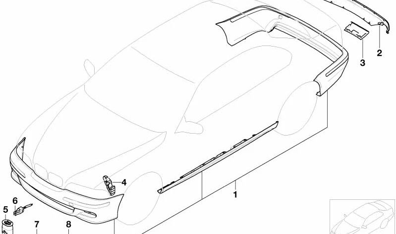 Conector de empalme para varios modelos de BMW como E81, E82, E87, E88, F20, F21 (OEM 61138353747). Original BMW.