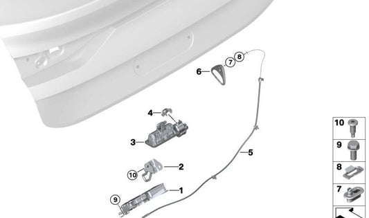 Notfallkabel zum Freischalten des HOB OEM 51247487041 für BMW F44 (Original BMW).