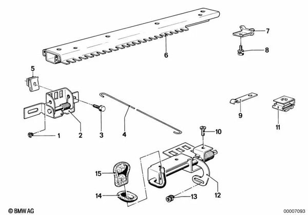 Varilla de conexión para BMW Serie 3 E21 (OEM 52101844374). Original BMW.