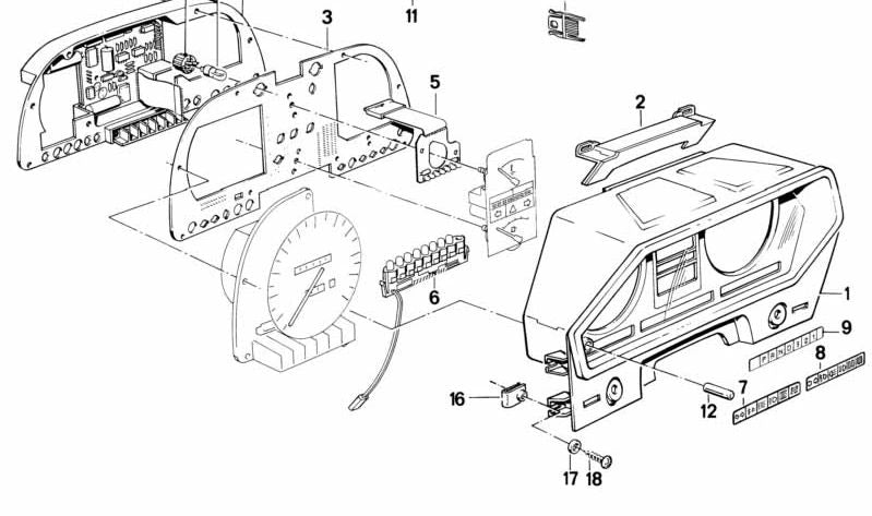 Conector codificador OEM 62111381837 para BMW Serie 6 (E24). Original BMW.