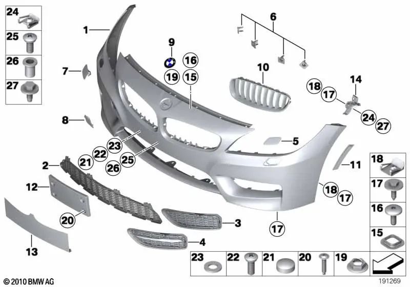 License plate holder for BMW Z4 E89 (OEM 51117903734). Genuine BMW