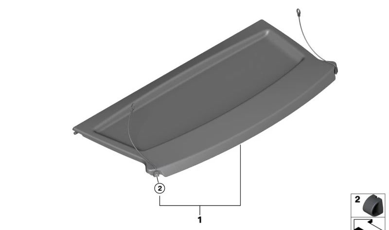 Estante de almacenamiento para BMW I01, I01N (OEM 51467291358). Original BMW