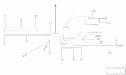 OEM -Motorkabel 12517565488 für BMW Z4 (E85, E86). Original BMW.