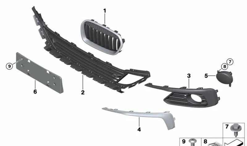 Zentralklick geschlossen OEM 51117404172 für BMW F52. Original BMW.