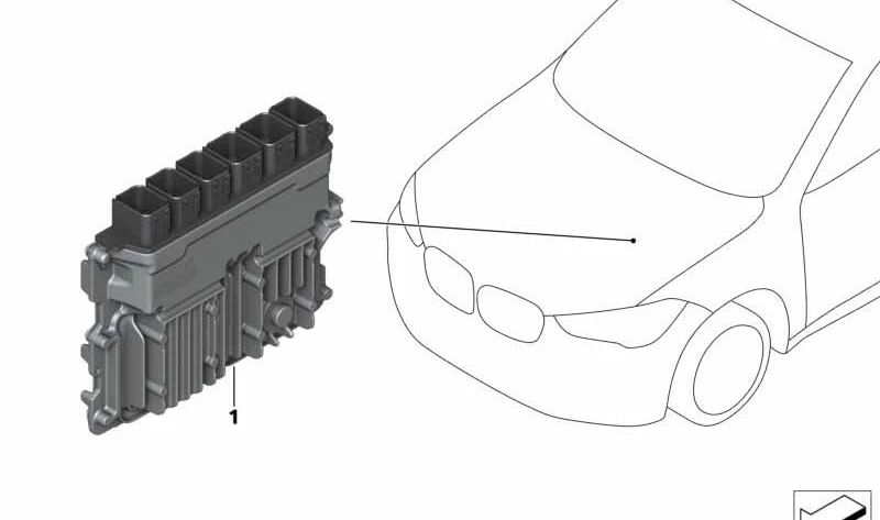 Unidad de Control de Electrónica del Motor para BMW Serie 2 F45N, F46N X1 F48, F48N X2 F39 (OEM 12145A5D1A5). Original BMW