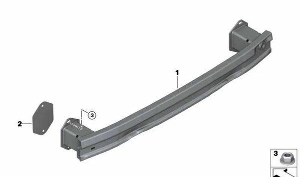 Soporte de Parachoques Trasero para BMW Serie 2 F45, F45N (OEM 51127300815). Original BMW