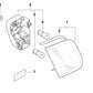 Junta de luz trasera del portón OEM 63218383899 para BMW E46. Original BMW.