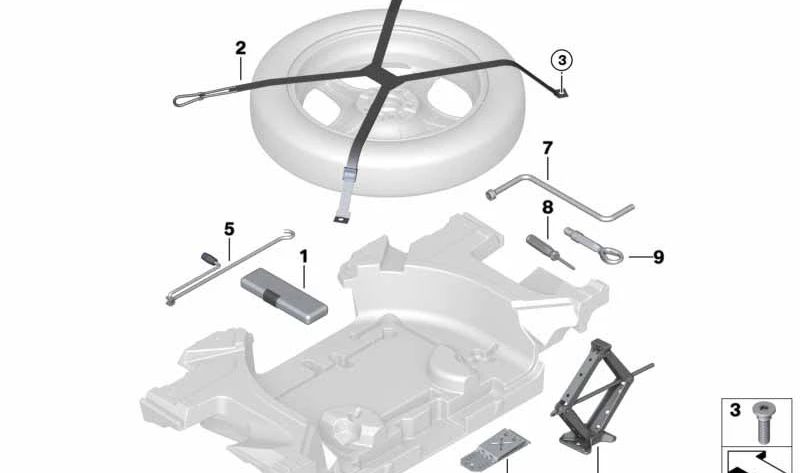 Stahlhydraulikkatze 71126754372 für BMW G01, E53, E70, F15, F85, E71, E72, F16, F86. Original BMW.