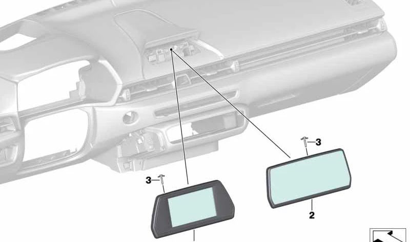 Pantalla multimedia (Central Information Display) OEM 65508812492 para BMW. Compatible con modelos F20, F21, F22, F23, F30, F31, F32, F34, F36, F87. Original BMW.