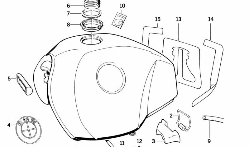 OEM Print Fuel Tank 16112313909 pour BMW E81, E87, E88, E82, E90, E91, E92, E93. BMW d'origine.