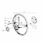 Escobillas de contacto OEM 32331351129 para BMW (Modelos compatibles: E12, E21, E23, E24, E28, E30). Original BMW.