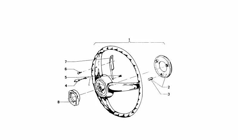 Escobillas de contacto OEM 32331351129 para BMW (Modelos compatibles: E12, E21, E23, E24, E28, E30). Original BMW.