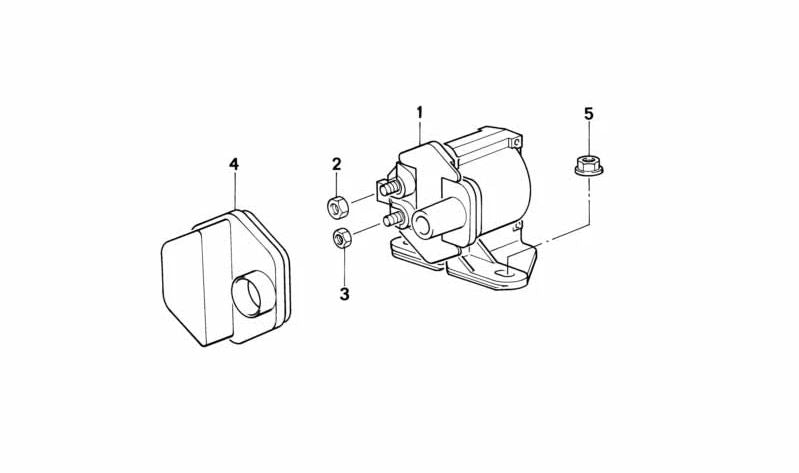 Bobina de encendido OEM 12131742926 para BMW E32, E31, E34, E36, E38, Z3. Original BMW.