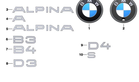 Emblema M Performance OEM 51149498988 para BMW G42, G22, G23, G26. Original BMW.