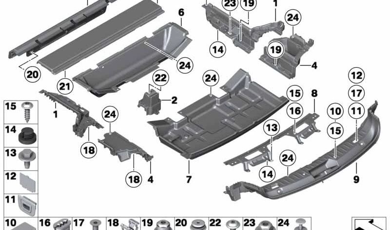 Revestimiento trasero del maletero OEM 51479139184 para BMW Serie 5 GT (F07). Original BMW.