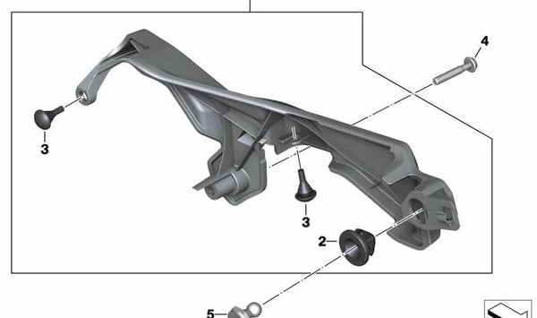 Perno de bola para BMW Serie 7 F01N, F02N, G12N (OEM 07149362188). Original BMW.