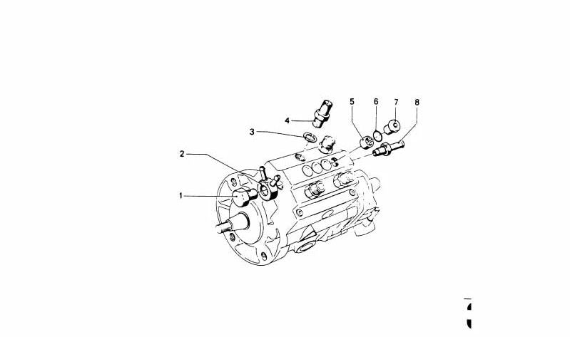 Válvula de succión OEM 13511257554 para BMW E12. Original BMW.