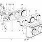 Botón distribuidor para BMW Serie 5 E12, Serie 6 E24 (OEM 64111355528). Original BMW