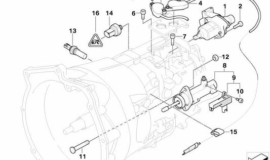 Shift Sensor for BMW 3 Series E46 (OEM 23427507021). Original BMW