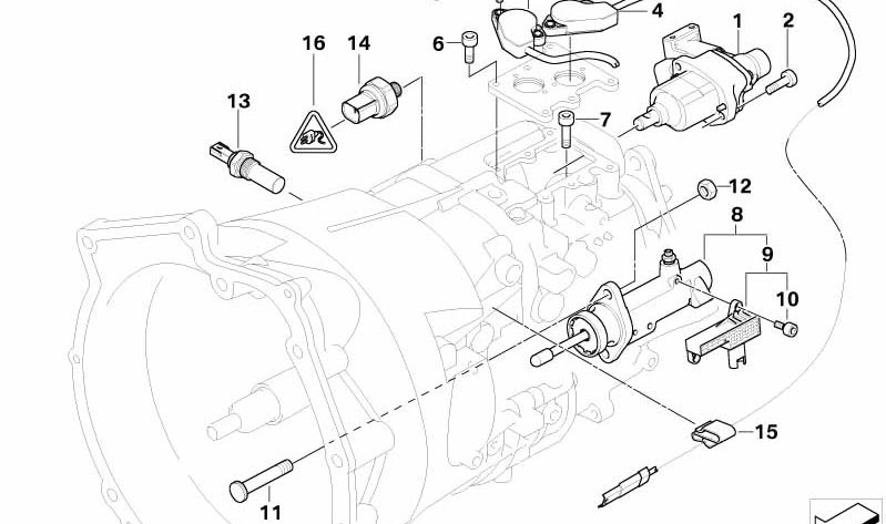 Sensor de presión OEM 23427507023 para BMW E46. Original BMW.