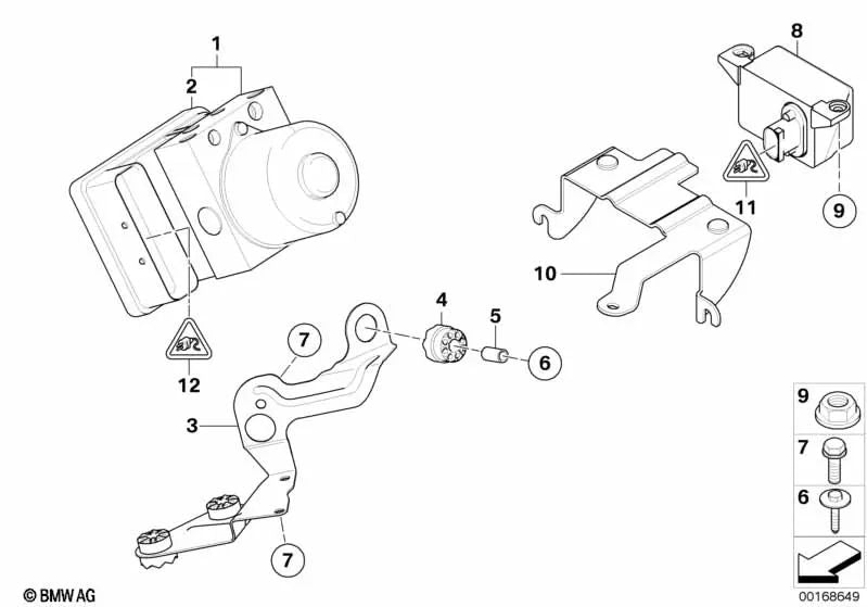 Sensor de velocidad de rotación para BMW Serie 3 E46, Z4 E85 y MINI R50, R52, R53 (OEM 34526764018). Original BMW