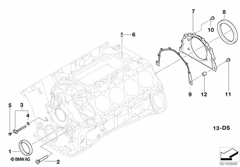 Öldüse für BMW E65 (OEM 11317792701). Original BMW.