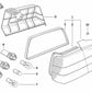 Cubierta derecha para BMW Serie 3 E36 (OEM 51478122478). Original BMW