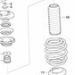 Soporte inferior del muelle para BMW E46, E39, E60, E61, E63, E64, E85 (OEM 31331096664). Original BMW