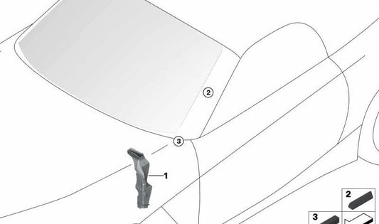 Cinta de espuma para BMW Z4 G29 (OEM 51317475080). Original BMW.