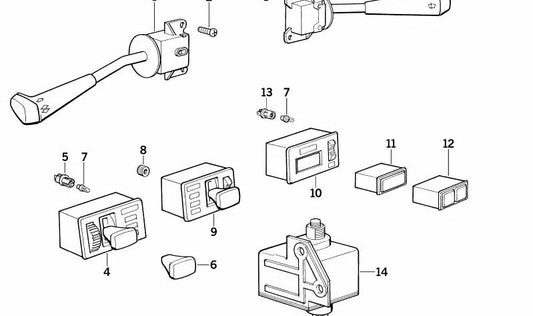 Interrupteur d'éclairage Antiiebla pour BMW E28 (OEM 61311375286). BMW d'origine