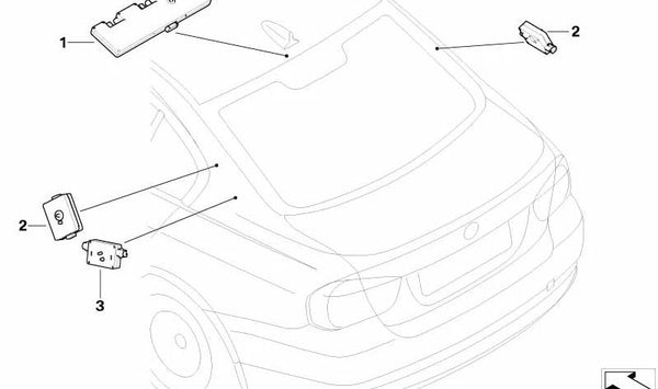 Filtro de interferencias OEM 65209110621 para BMW E90, E92 (Modelos compatibles: Serie 3). Original BMW