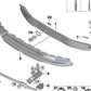 OEM 511726195 Elemento de deformação frontal esquerda para BMW F22, F23, F30, F31, F34, F32, F33, F36. BMW original.