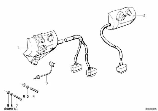 Interruptor combinado izquierdo para BMW F07, F10, F11, F06, F12, F13, F01N, F02N (OEM 61311243865). Original BMW