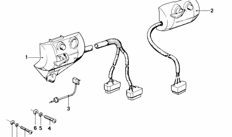 Interruptor combinado derecho para BMW E46, E53, E70 (OEM 61311243808). Original BMW.