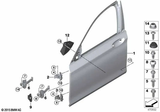 Crashpad Puerta Delantera Izquierda para BMW Serie 7 G11, G11N, G12, G12N (OEM 51717333079). Original BMW