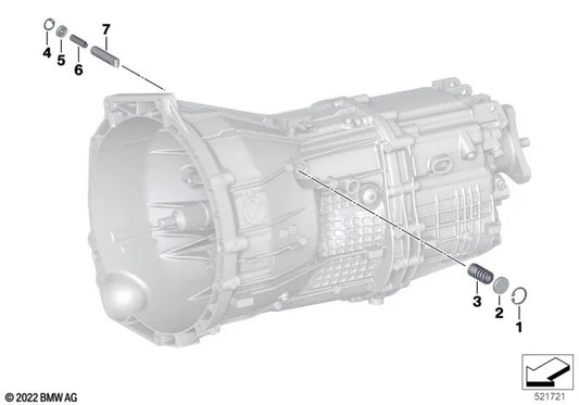 Muelles de compresión para BMW E82, E88, F20, F21 Serie 2 F22, F23, F87, G87 Serie 3 E90, E91, E92, E93, F30, F31, F34 Serie 4 F32, F33, F36 Serie 5 F10, F11, G30, G31 X1 E84 X3 F25, G01 Z4 G29 (OEM 23108609219). Original BMW.