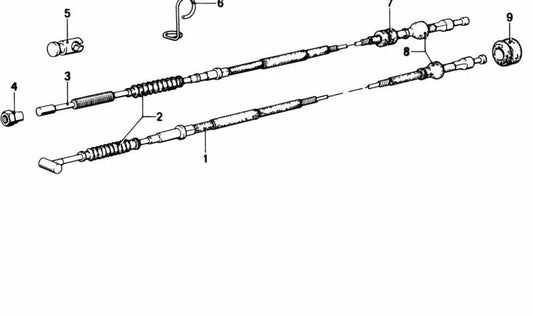 Niple de embrague OEM 32731230040 para BMW Motorrad R50, R50/2, R51/2, R51/3. Original BMW.