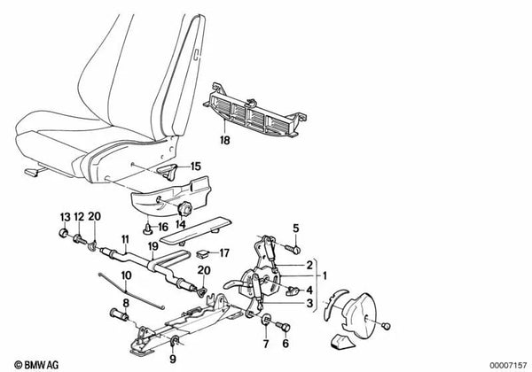 Tubo de conexión para BMW E30, E28, E24, E23 (OEM 52101941560). Original BMW