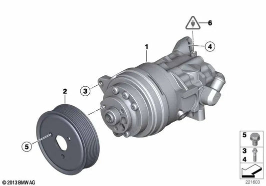 Tandemumpe for BMW E70N (OEM 32416788958). Genuine BMW