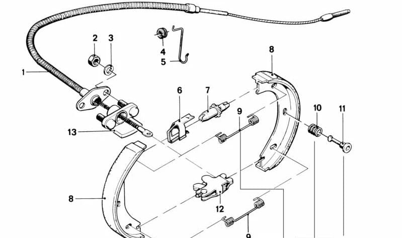 Resorte de Compresión para BMW E21, E30, E12, E24, E23 (OEM 34411100122). Original BMW