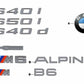 Emblem for BMW F06, F06N (OEM 51147988554). Genuine BMW