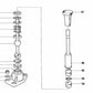 Pressure springs for BMW 3 Series E21, E30 5 Series E12, E28 6 Series E24 7 Series E23 (OEM 23411200845). Original BMW.