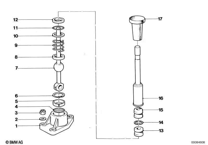 Pressure springs for BMW 3 Series E21, E30 5 Series E12, E28 6 Series E24 7 Series E23 (OEM 23411200845). Original BMW.