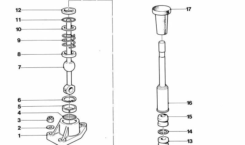 Circlip for BMW E21, E30, E12, E28, E24, E23 (OEM 23411466112). Original BMW.