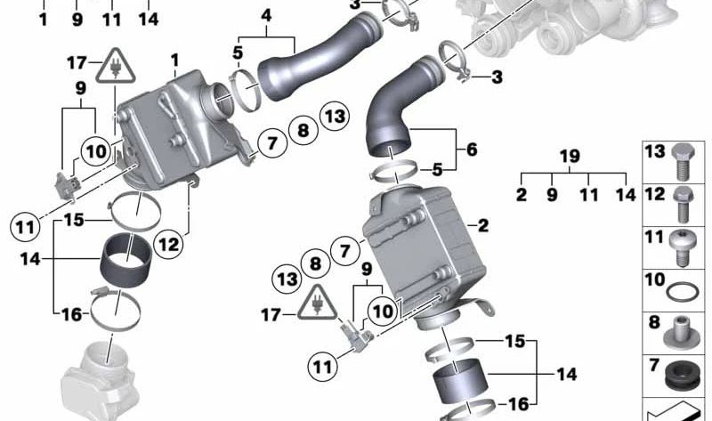 OEM -Drucksensor 13627585494 für BMW E70, E71. Original BMW.